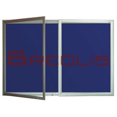 Dviduris tekstilinis rakinamas stendas 120x90