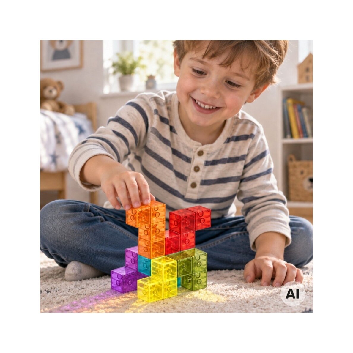 Magnetinės kaladėlės „Tetris“ 59592 1