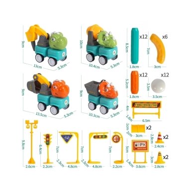 Magnetinės kaladėlės“Dinozaurai“ 51008