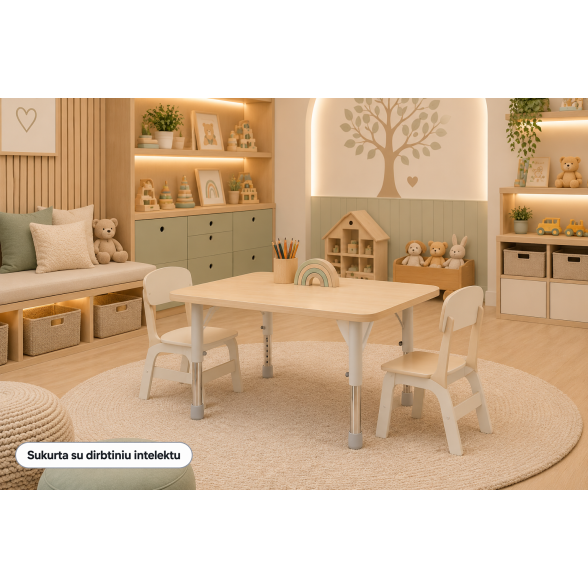 Reguliuojamo aukščio stačiakampis staliukas 717238 6 Reguliuojamo aukščio stačiakampis staliukas 717238 6