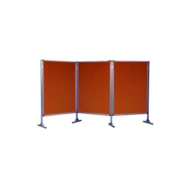 Trijų dalių kamštinis stendas 240x120 cm.