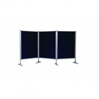 Trijų dalių tekstilinis stendas 240x120 cm.