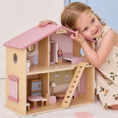 Viga medinis lėlių namelis 44256